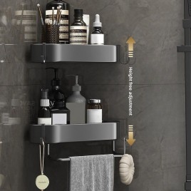 Single Layer Triangular Stainless Steel Shelf