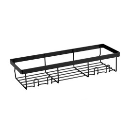 Black Aluminum Shower Rack