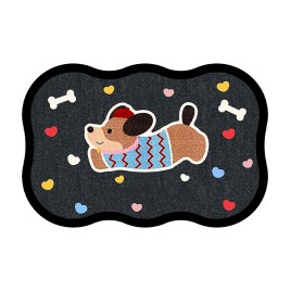 Cartoon Dachshund Floor Mat