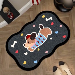 Cartoon Dachshund Floor Mat