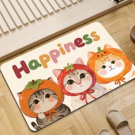 Cute Cat Bathroom Mat