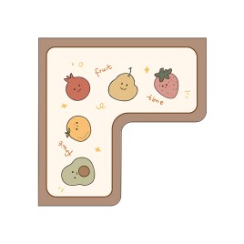 L Shaped Corner Bathroom Mat