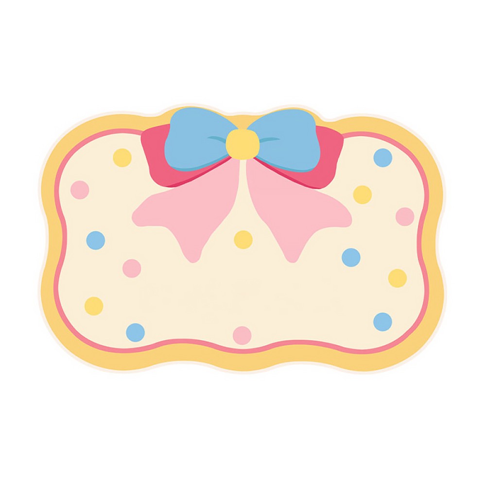 Bow Pattern Bathroom Mat