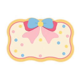 Bow Pattern Bathroom Mat