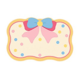 Bow Pattern Bathroom Mat