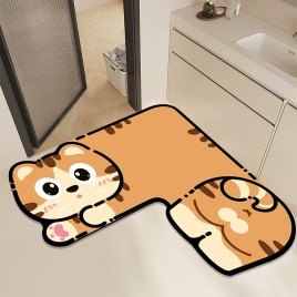 L Shaped Diatomaceous Earth Bathroom Mat