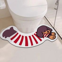 Bathroom Toilet U Shaped Mat
