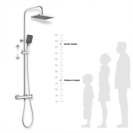 Wall Mounted Rain Shower Column Set