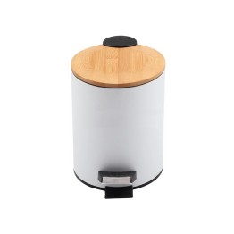 3 Liter Bamboo Foot Pedal Trash Can