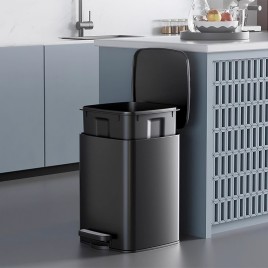 Large Capacity Stainless Steel Foot operated Trash Can