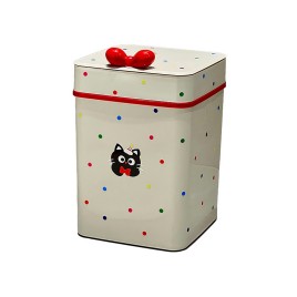 Red Circle Polka Dot Bathroom Trash Can