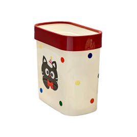 Polka Dot Cat Press Type Slot Trash Can