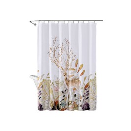Deer Print Bathroom Curtain