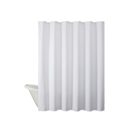 White Waterproof Shower Curtain
