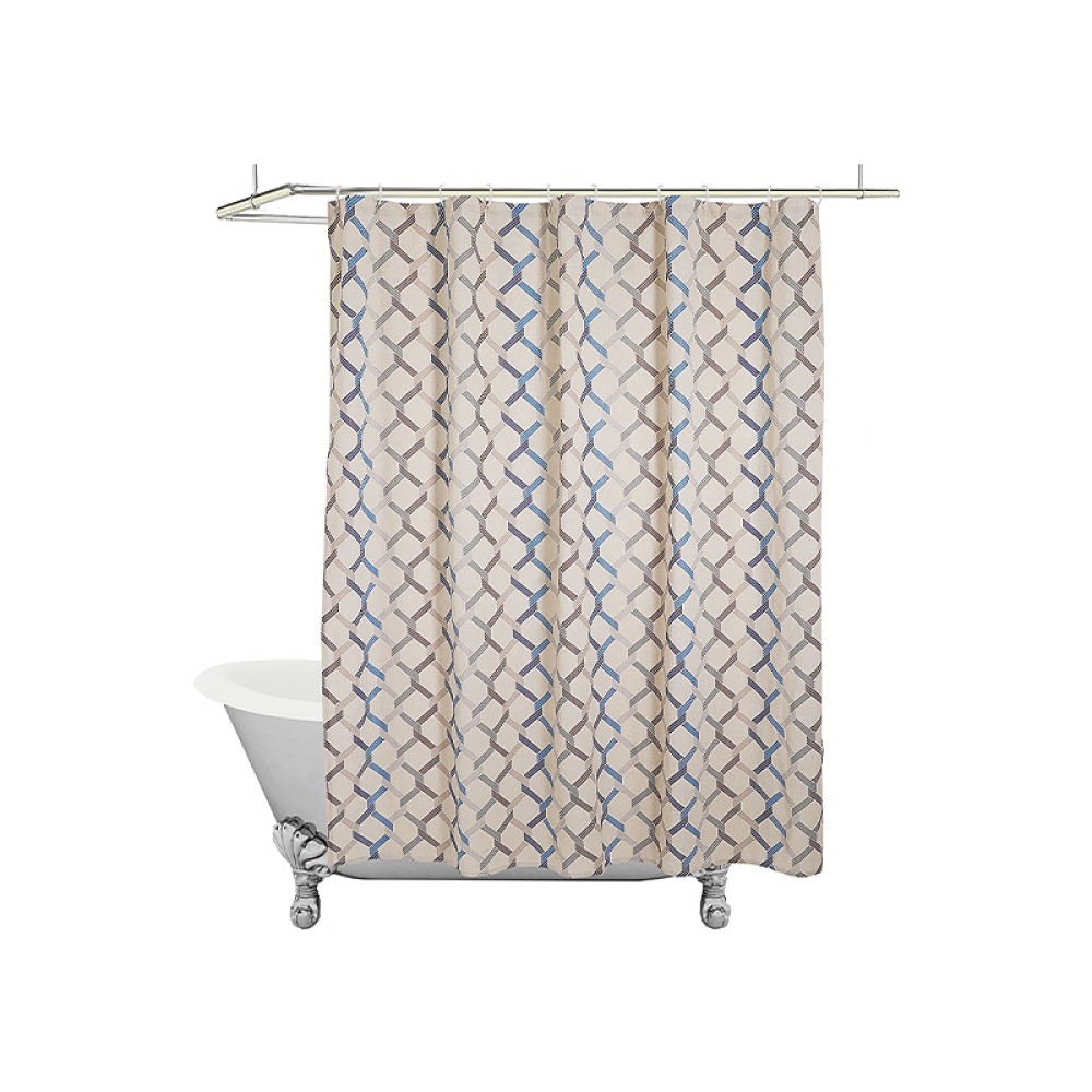 Cross Checkered Shower Curtain