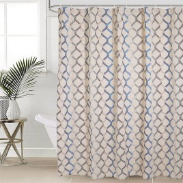 Cross Checkered Shower Curtain