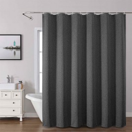 Dark Gray Bathroom Curtain