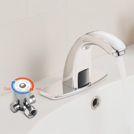 Chrome Silver Touchless Faucet