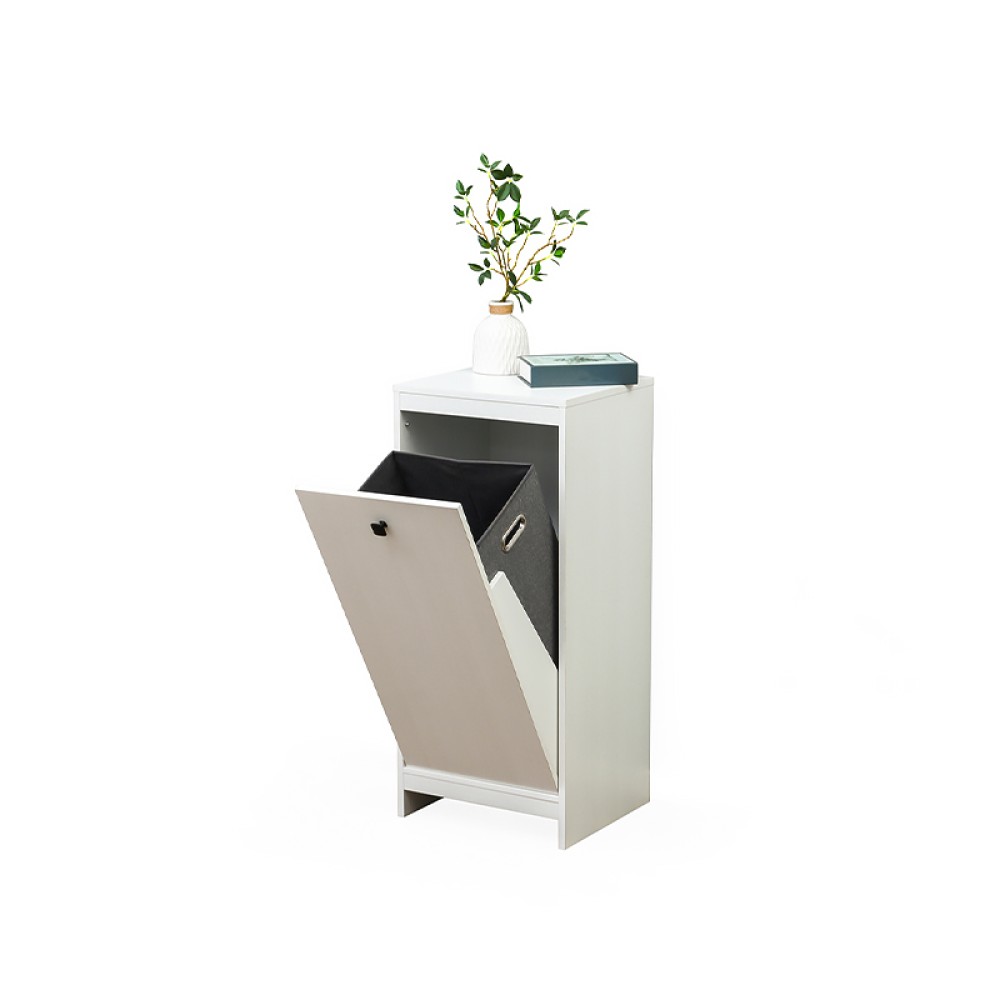 Freestanding Wooden Laundry Basket