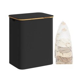 130L Bamboo Laundry Basket with Lid