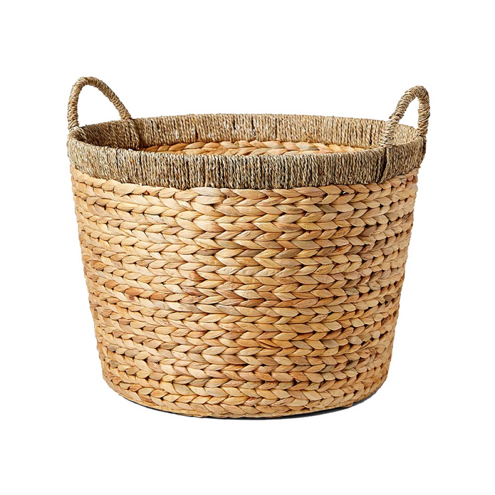 Hand Woven Plant Fiber Laundry Basket