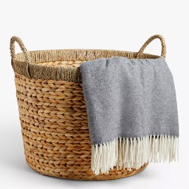 Hand Woven Plant Fiber Laundry Basket Hand Woven Plant Fiber Laundry Basket