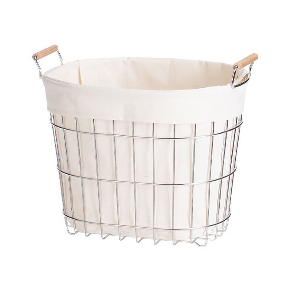 Durable Iron Bathroom Laundry Basket
