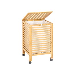 Bamboo Portable Laundry Basket
