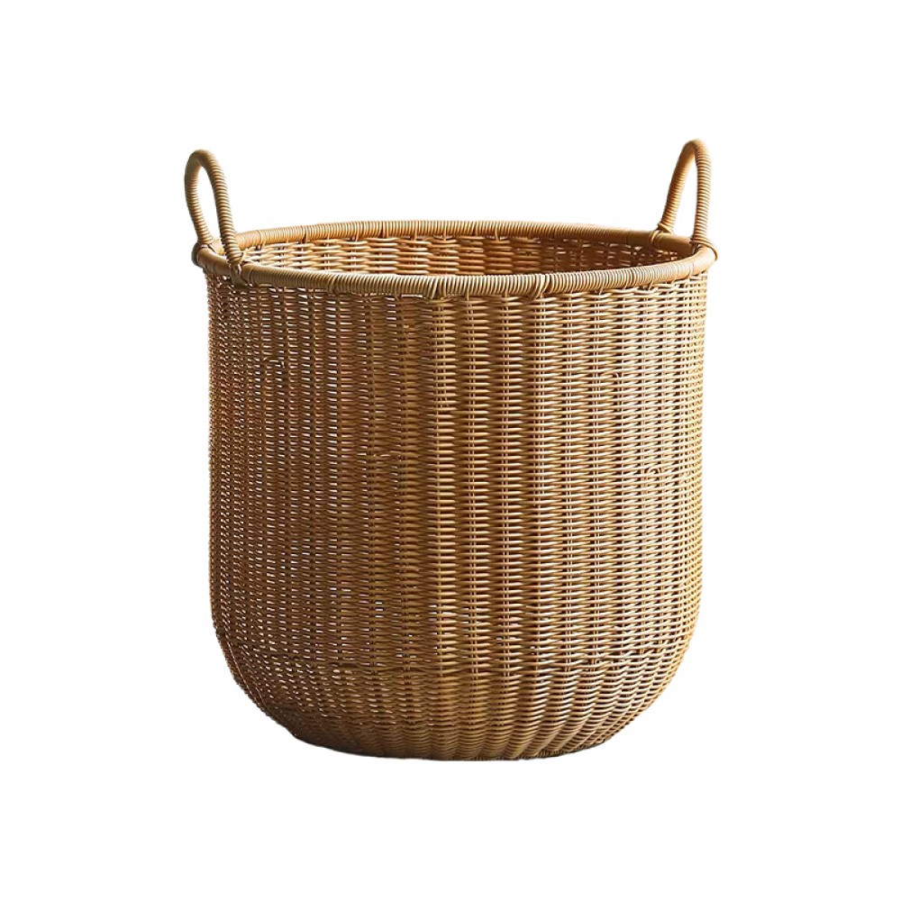 Hand Woven PE Rattan Laundry Basket