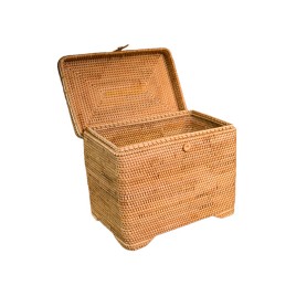 Large Rectangular Rattan Laundry Basket