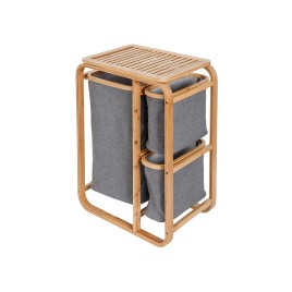 Pull Out Bamboo Laundry Basket