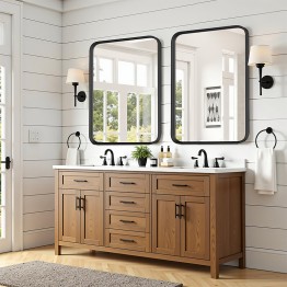Black Bathroom Vanity Mirror