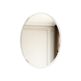 Frameless Oval Bathroom Mirror