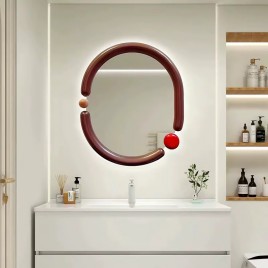 Irregularly Shaped Bathroom Mirror
