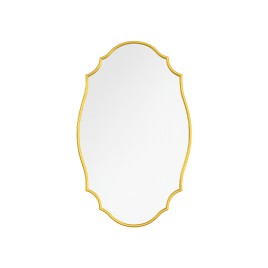 Retro Gold Oval Bathroom Mirror