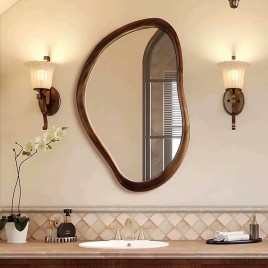 Asymmetrical Wall Mounted Bathroom Mirror